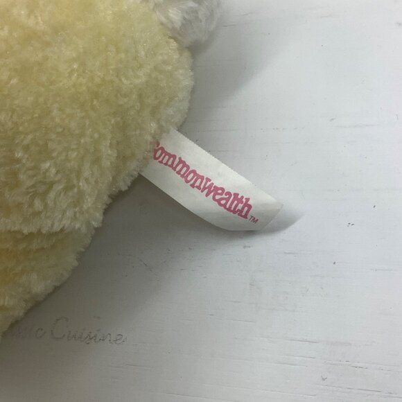 Vtg 1999 Commonwealth Plush Bunny Yellow Stuffed Animal Toy 9.5” Sit Easter - Picture 3 of 6